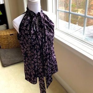 Banana Republic tie-neck top